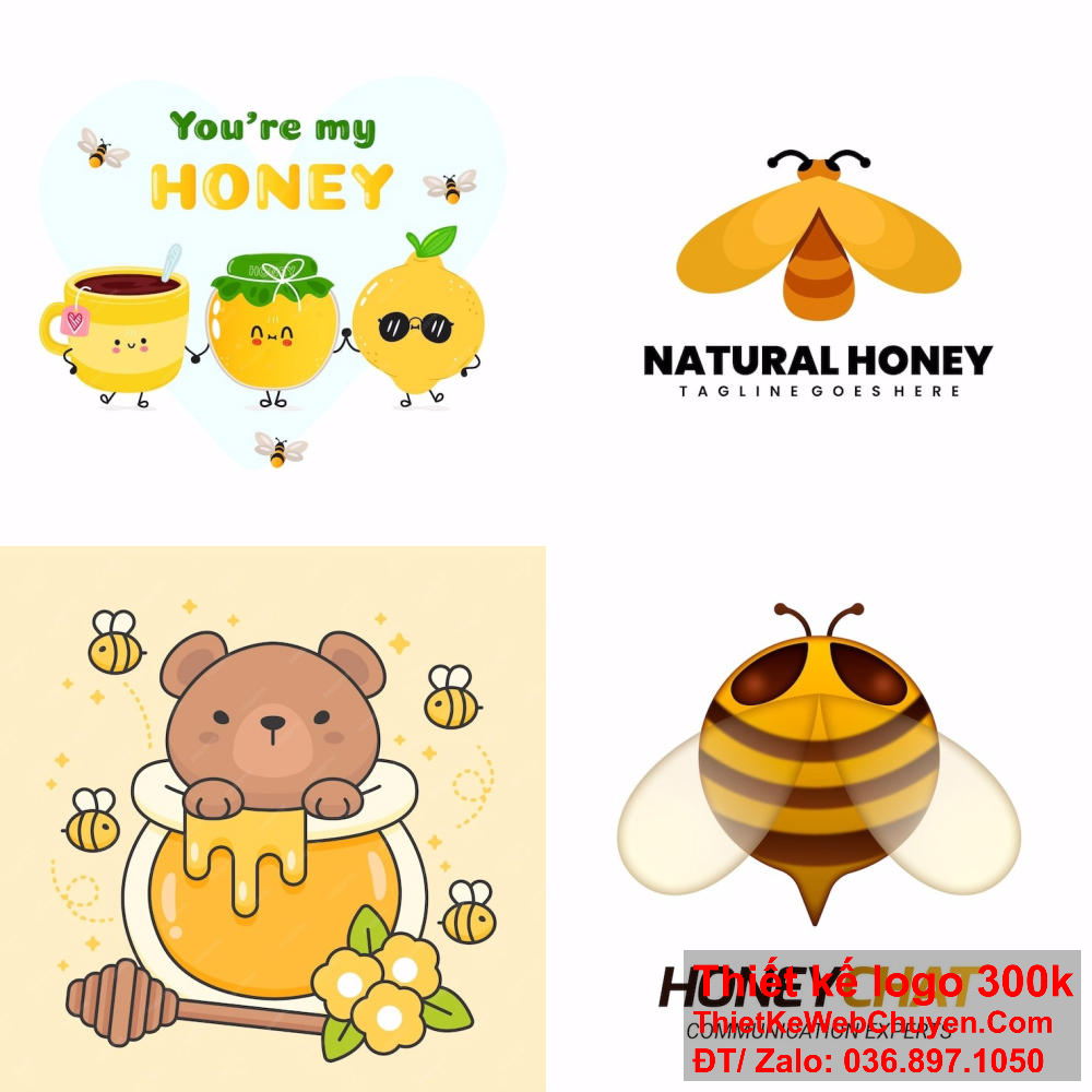 Thiết kế logo con ong giúp thương hiệu trở nên phong cách và độc đáo. Logo con ong là biểu tượng của sự sáng tạo và tích cực.