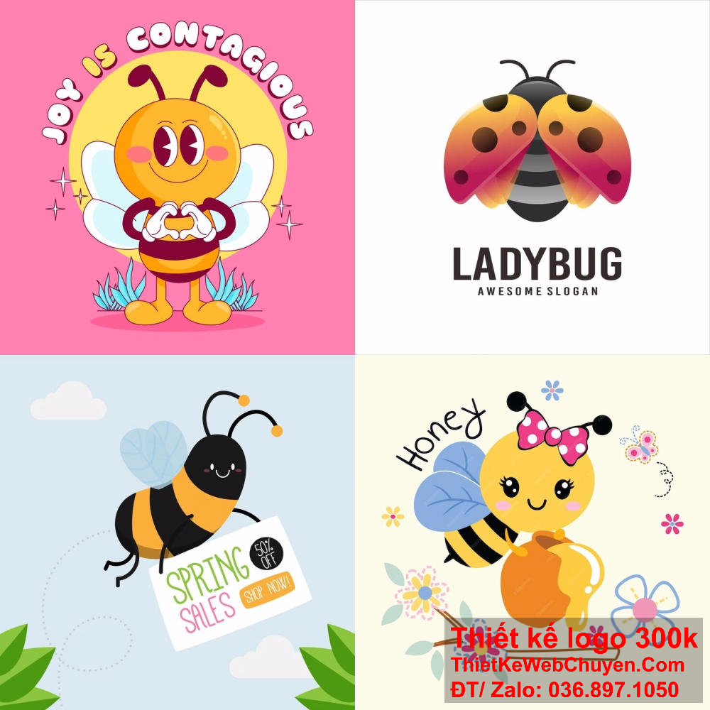 Thiết kế logo con ong đòi hỏi sự tinh tế và sáng tạo. Logo con ong thường được chọn để thể hiện sự chăm chỉ và sự chuyên nghiệp.