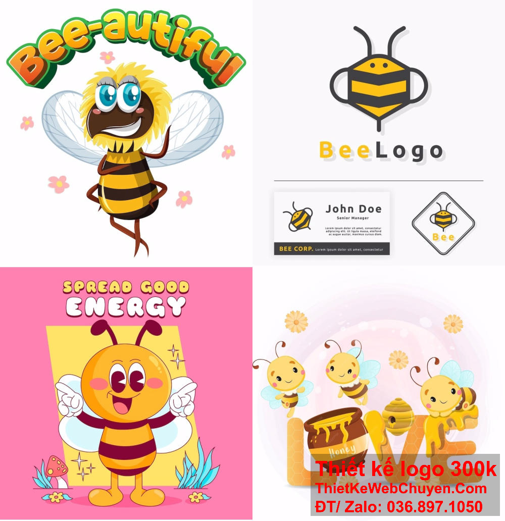 Thiết kế logo con ong giúp thương hiệu tạo ra sự tin tưởng và uy tín. Logo con ong thường được sử dụng để thể hiện sự chăm chỉ và hiệu quả.