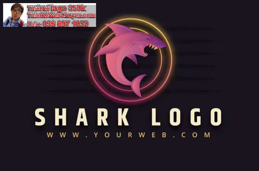 thiết kế logo công ty Cá Mập