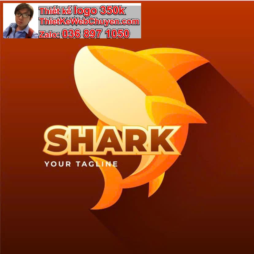 thiết kế logo công ty Cá Mập