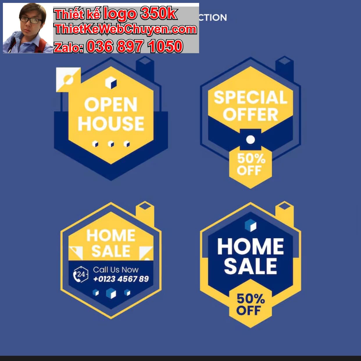 Thiết kế logo công ty badge giá rẻ