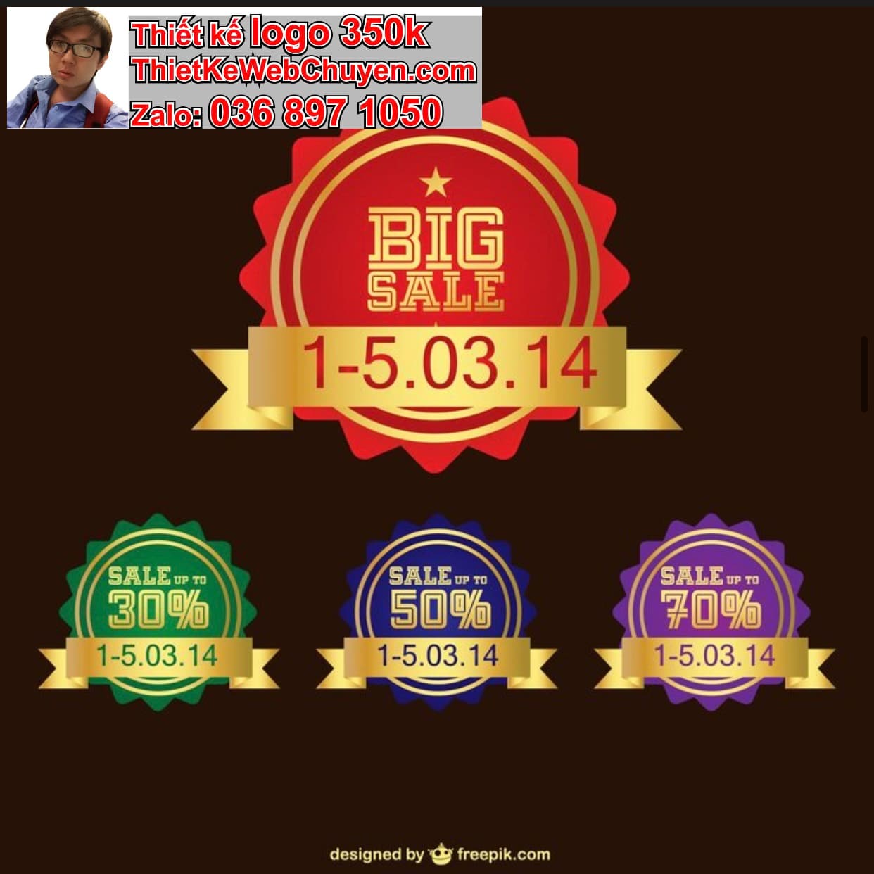 Thiết kế logo công ty badge giá rẻ