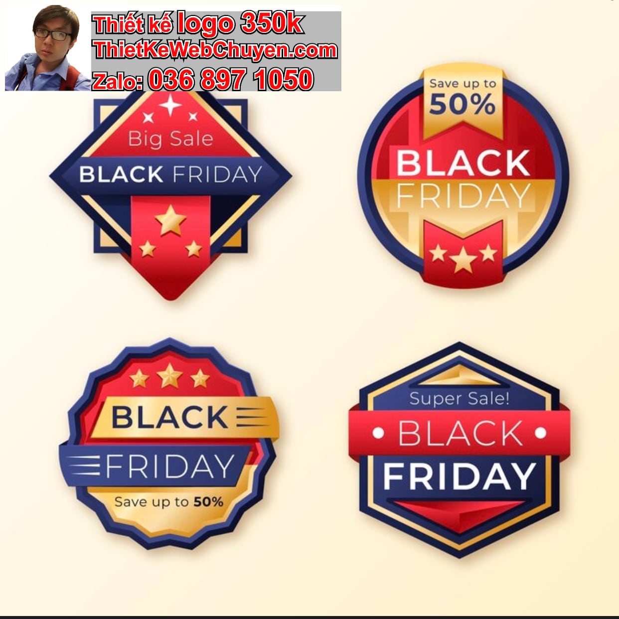 Thiết kế logo công ty badge giá rẻ