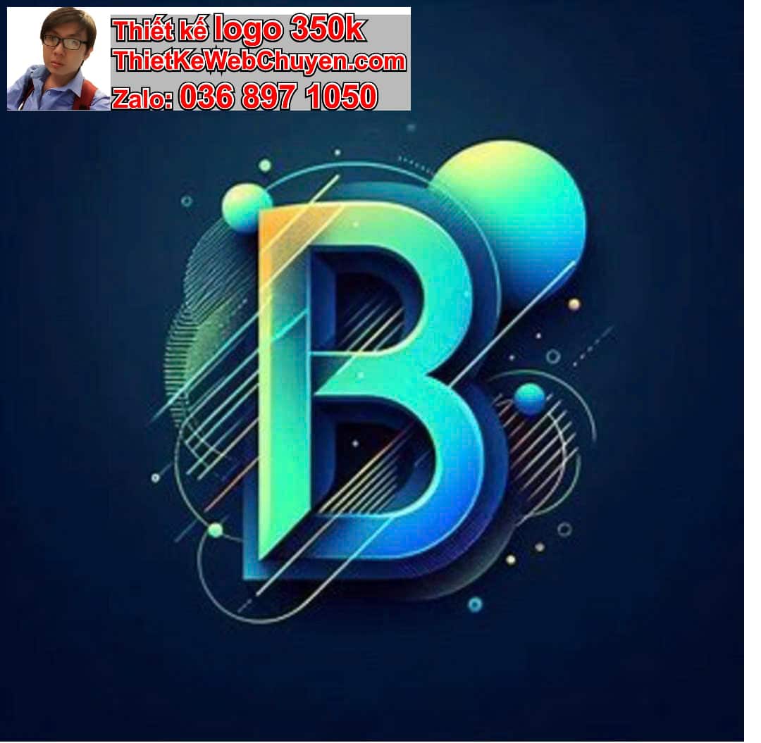 Thiết kế logo công ty chữ B cách điệu