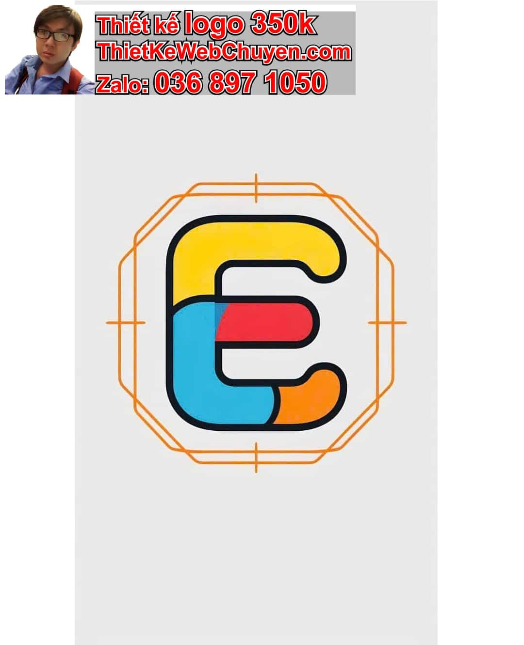Thiết kế logo công ty chữ E cách điệu