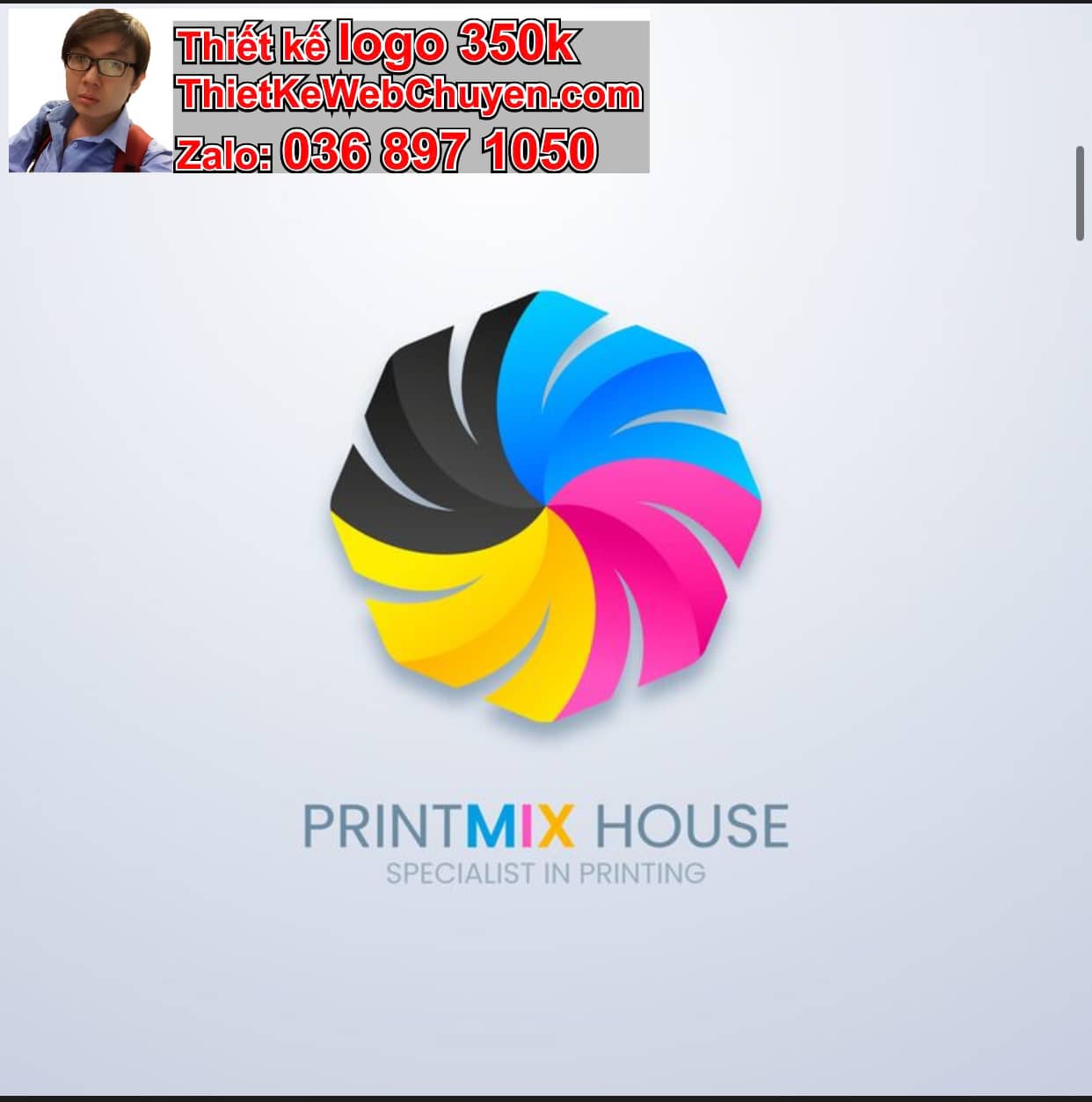 Thiết kế logo công ty chuẩn in ấn cmyk rgb pantone