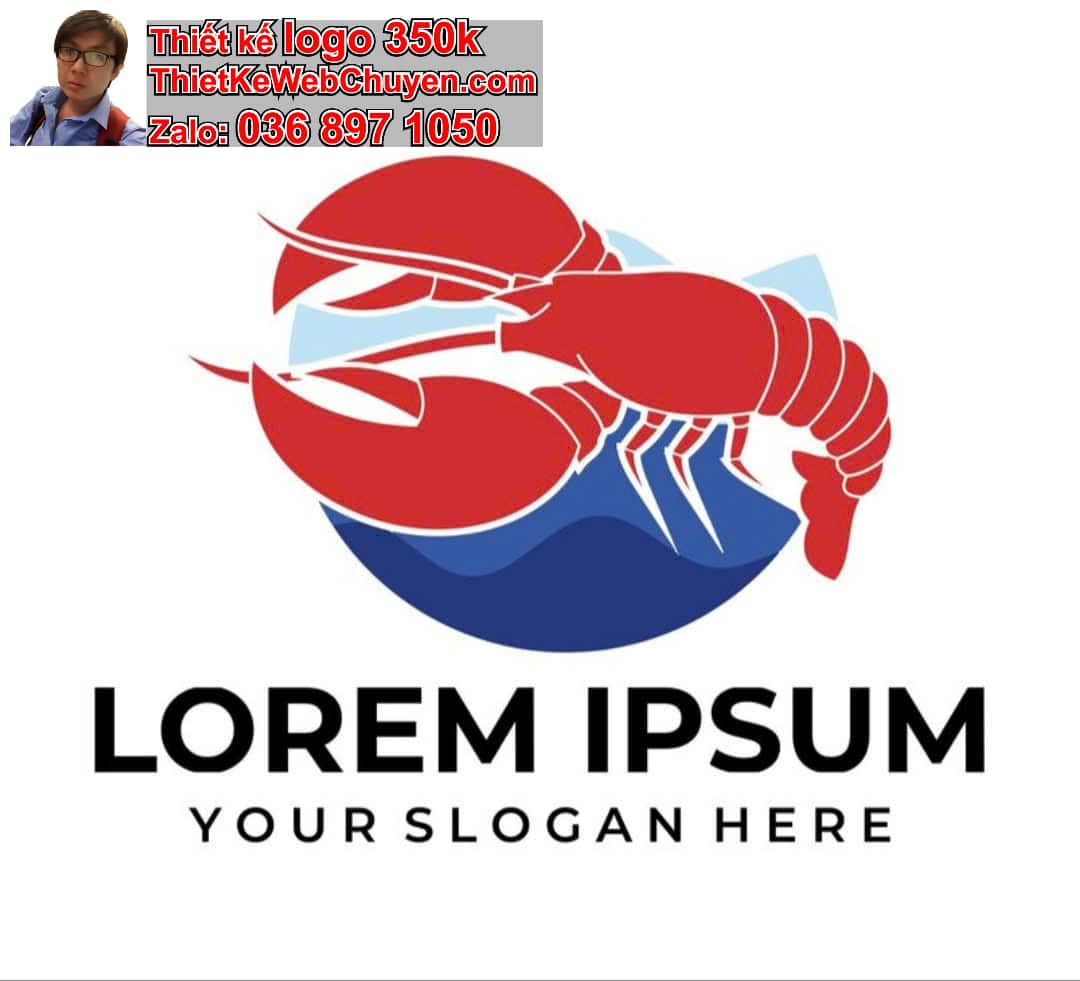 Thiết kế logo công ty con tôm 