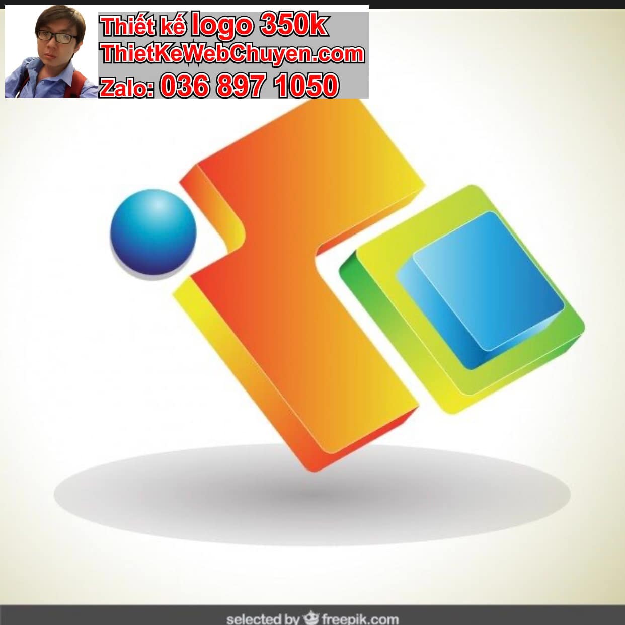 Thiết kế logo công ty gradient