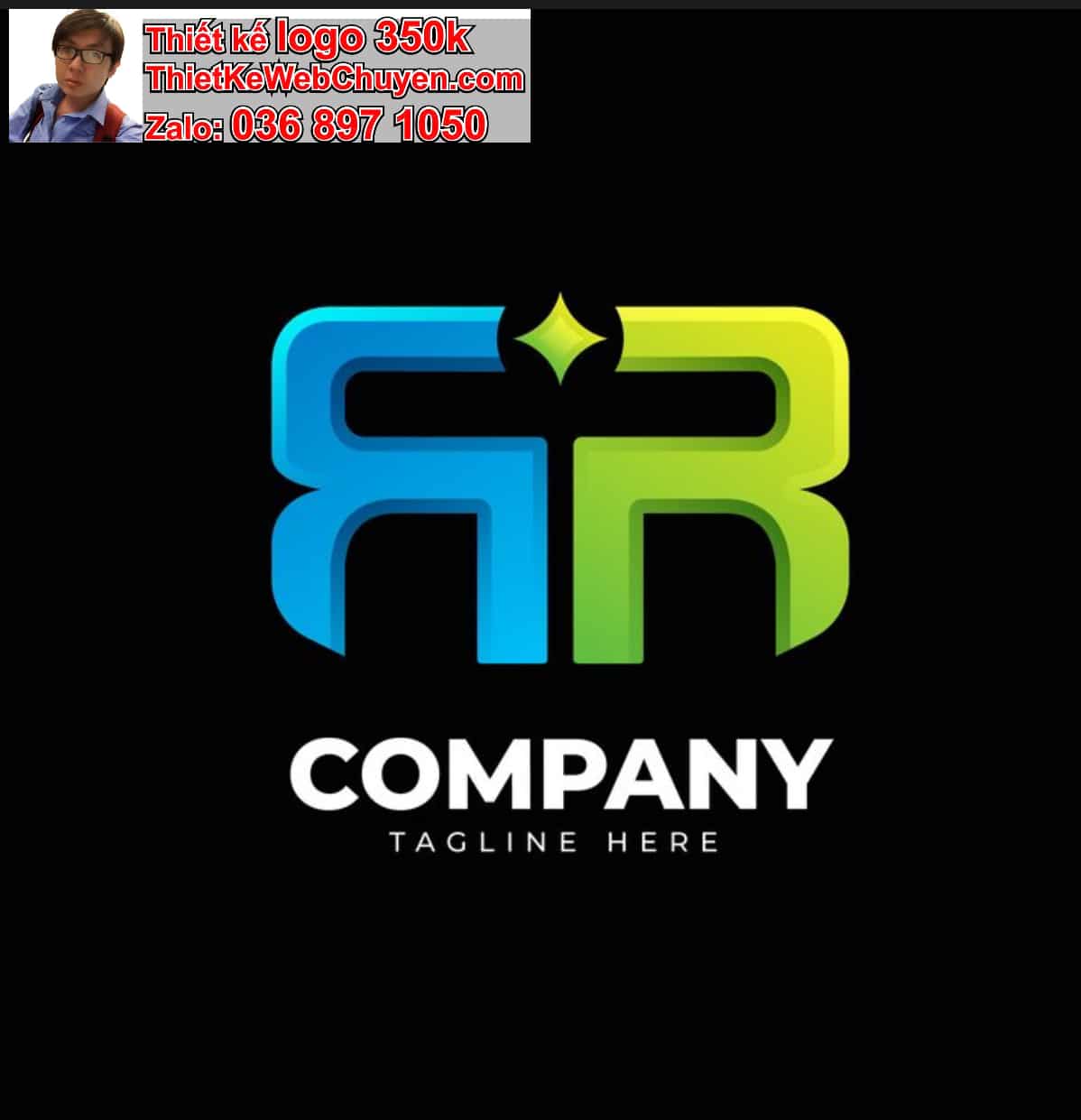 Thiết kế logo công ty gradient