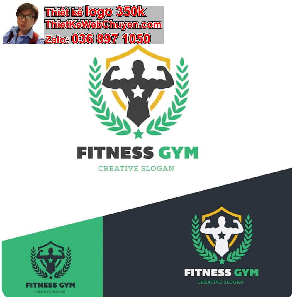 Thiết kế logo công ty gym giá rẻ TPHCM
