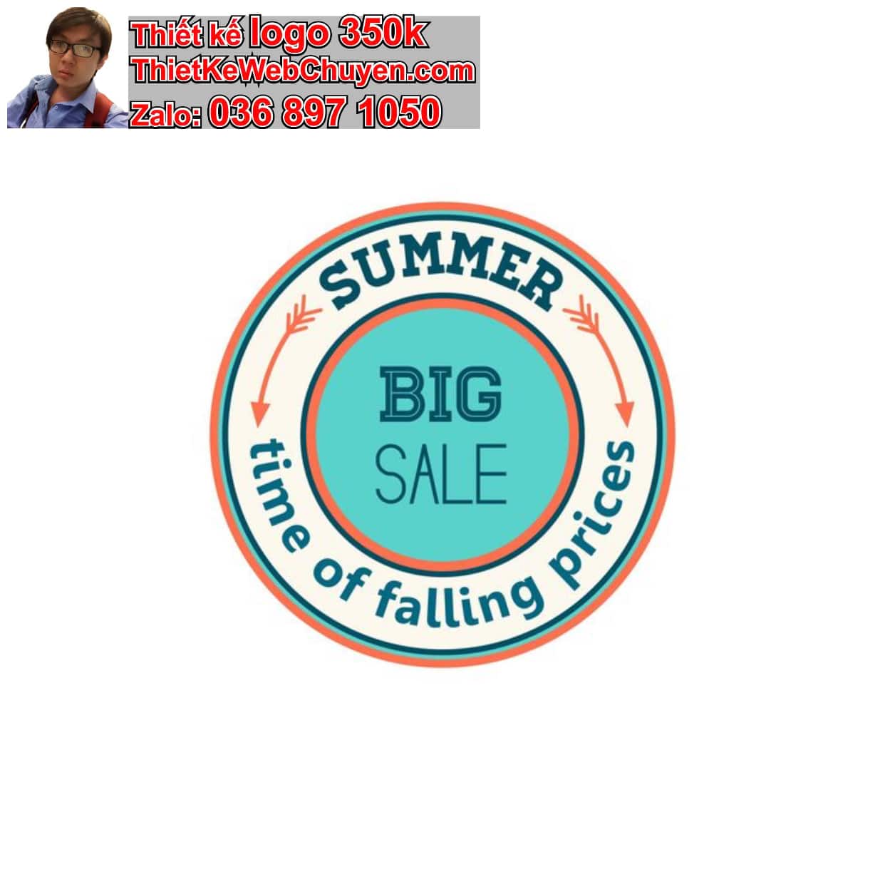 Thiết kế logo công ty hình tròn giá rẻ