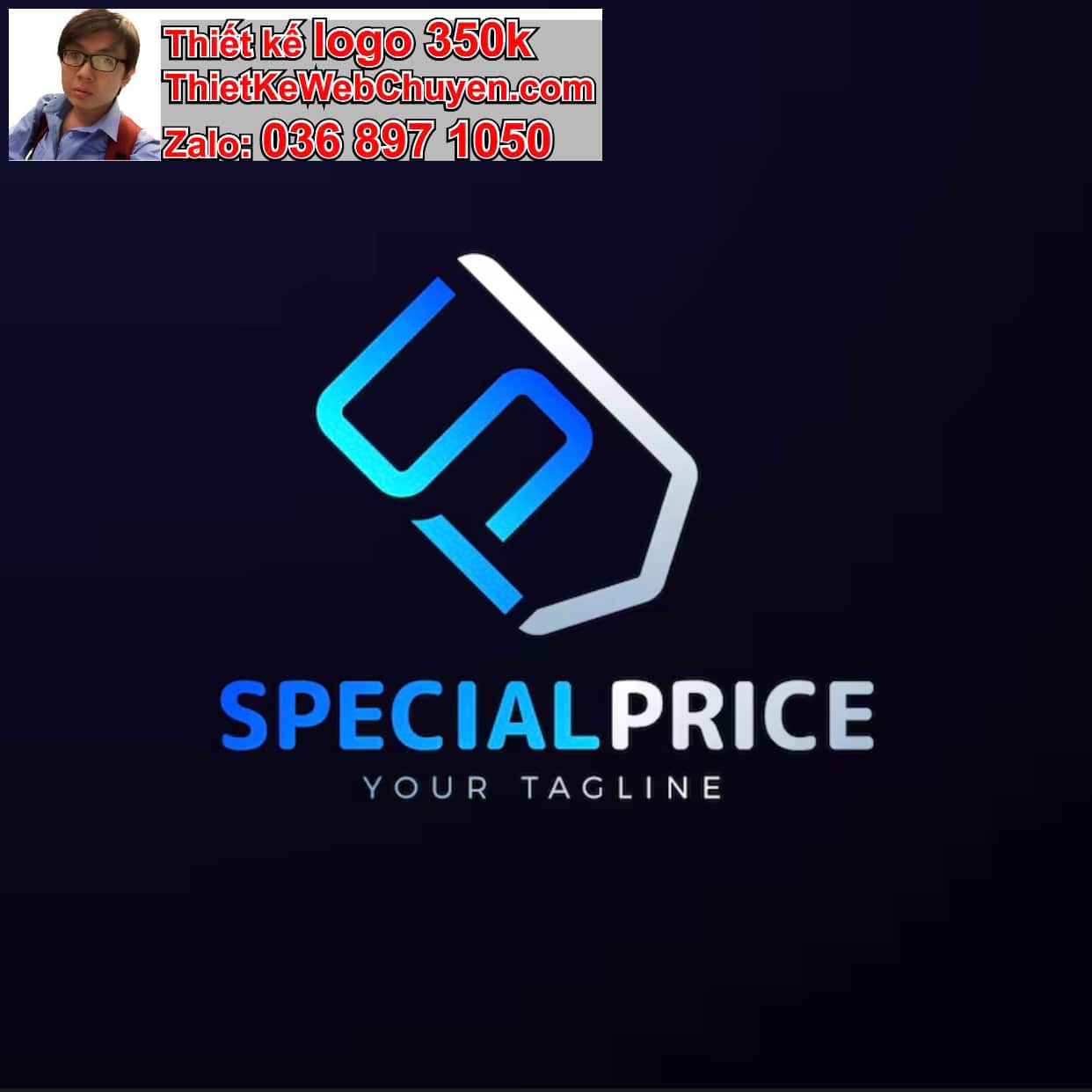 Thiết kế logo công ty hình vuông