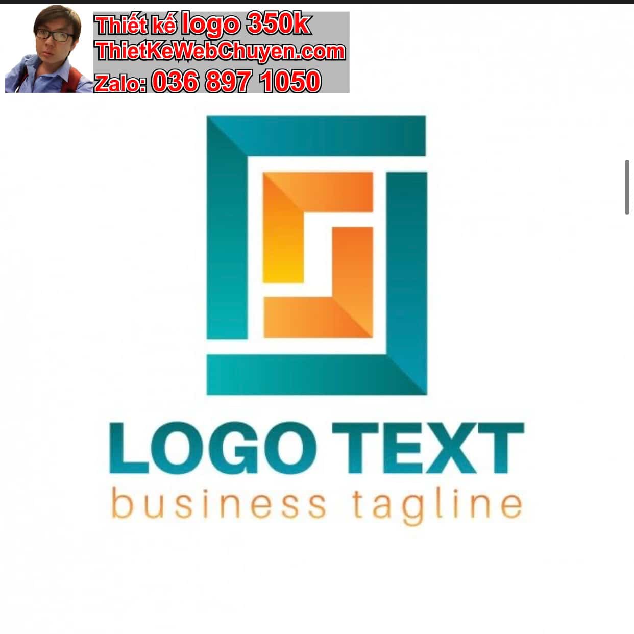 Thiết kế logo công ty hình vuông