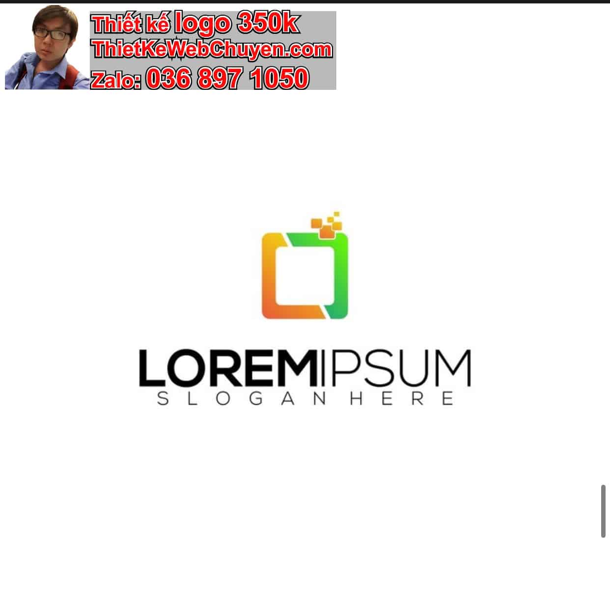 Thiết kế logo công ty hình vuông