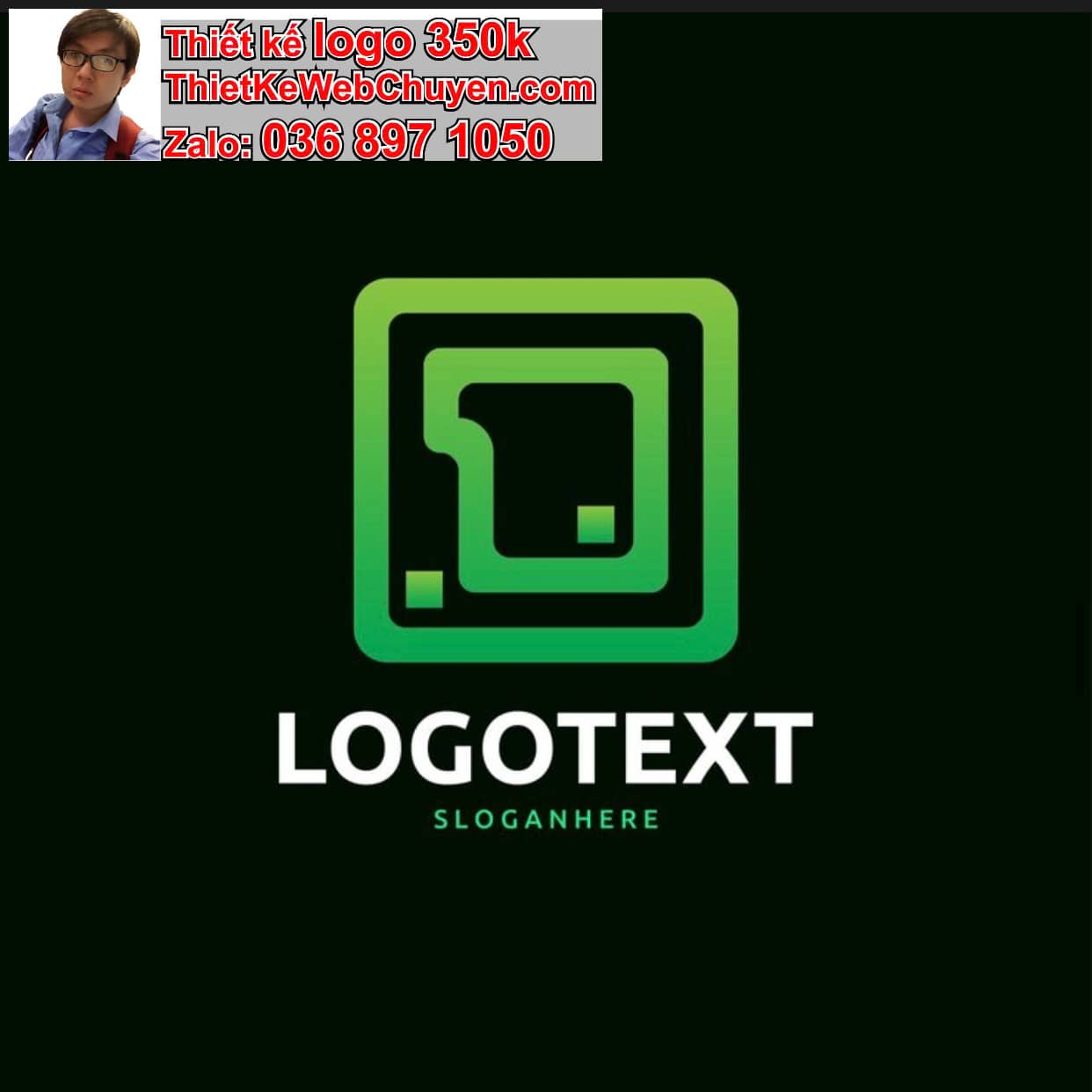 Thiết kế logo công ty hình vuông