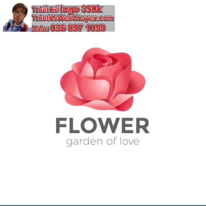 Thiết kế logo công ty hoa hồng
