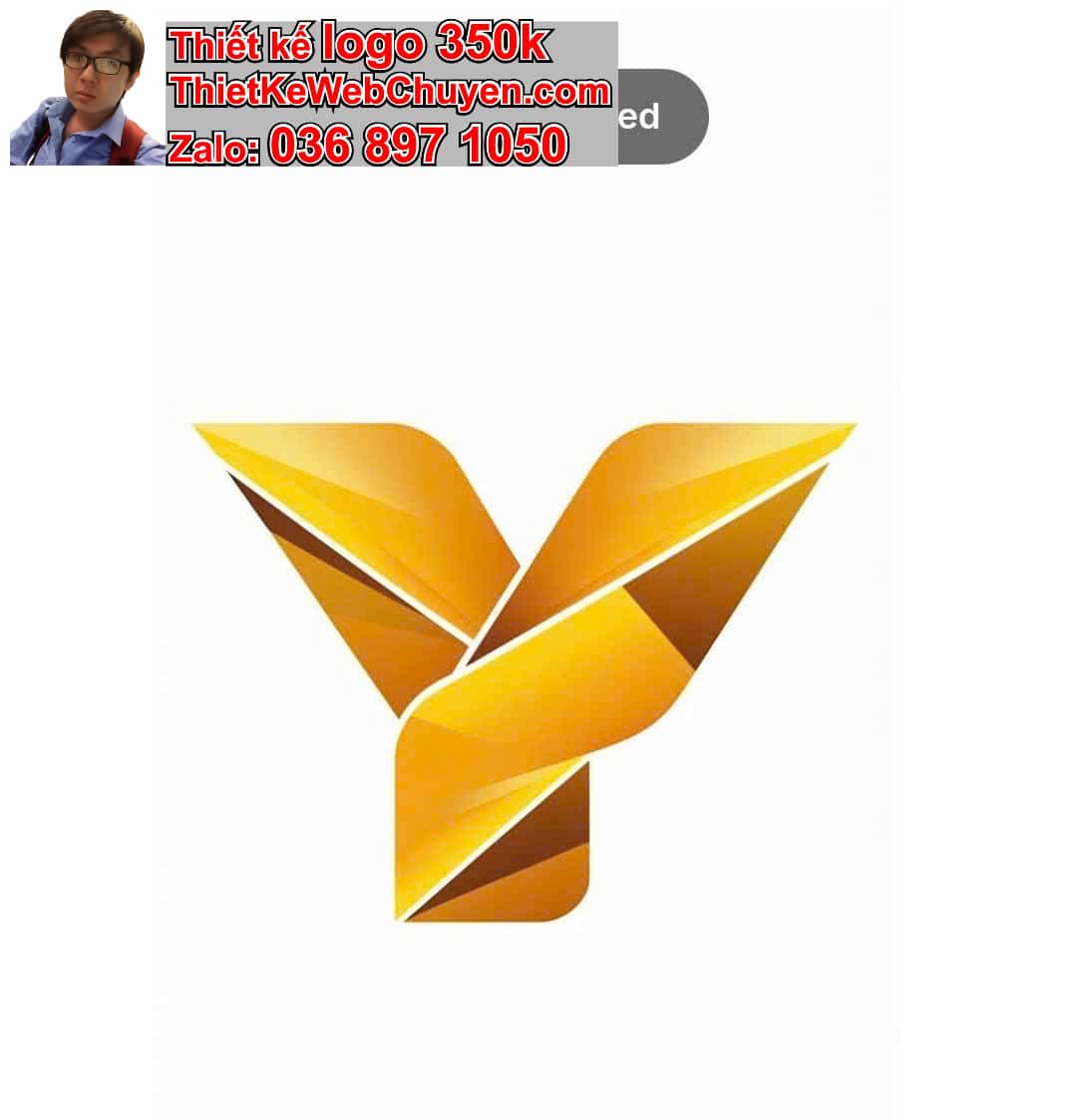 Thiết kế logo công ty màu vàng 