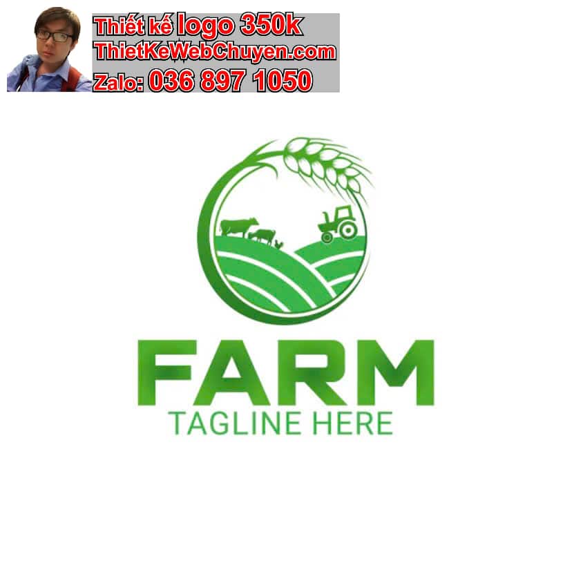 Thiết kế logo công ty trang trại giá rẻ