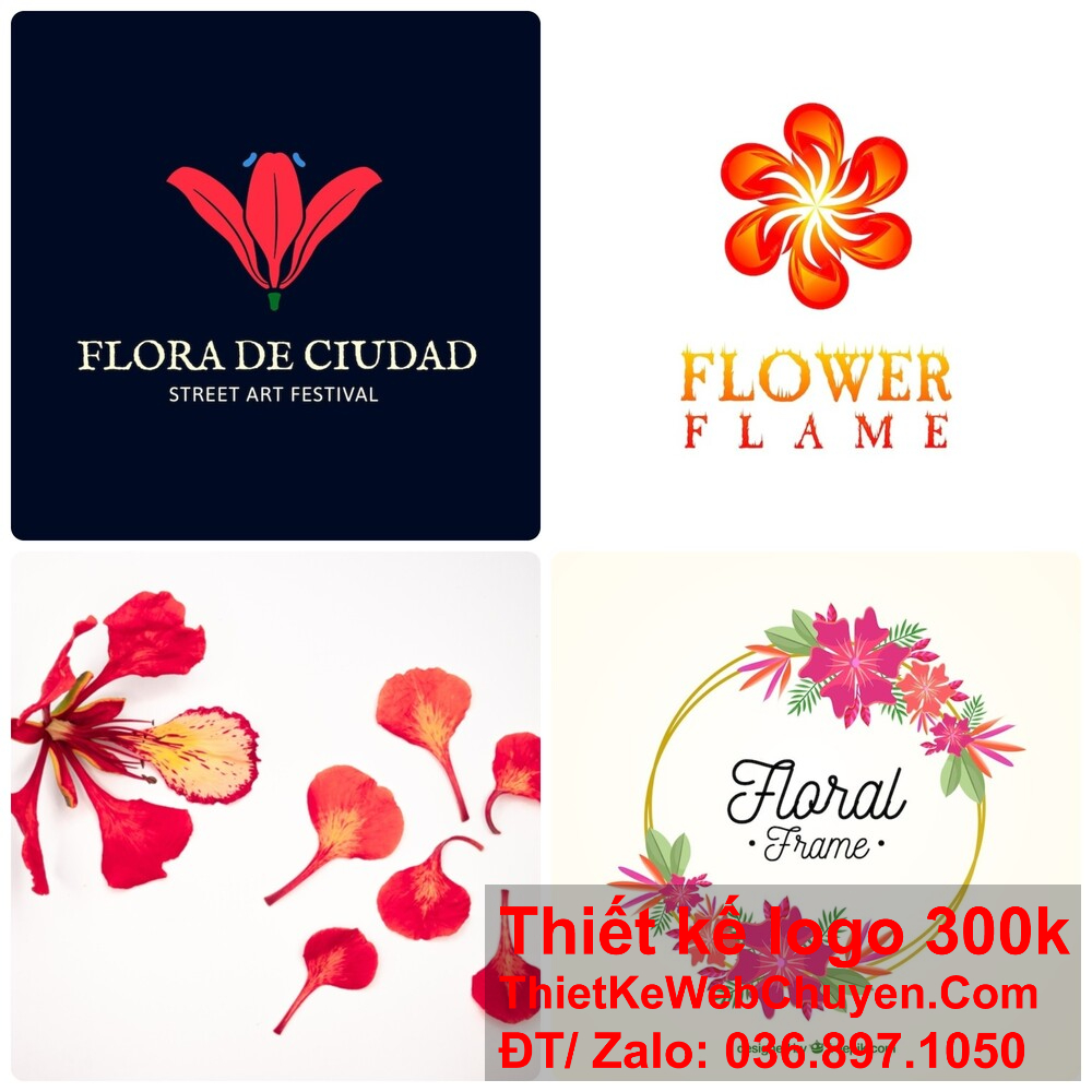 Ý tưởng thiết kế logo hoa phượng đỏ cần phải độc đáo và ấn tượng.