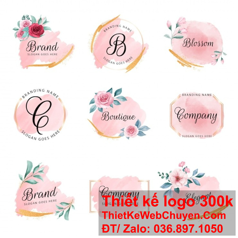 Thiết kế logo màu hồng phù hợp với các sản phẩm và dịch vụ dành cho phái đẹp. Thiết kế logo màu hồng giúp thương hiệu tạo sự hấp dẫn và cuốn hút.