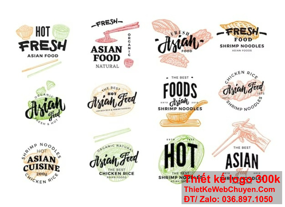 Thiết kế logo mì cay giúp xây dựng hình ảnh thương hiệu bền vững.