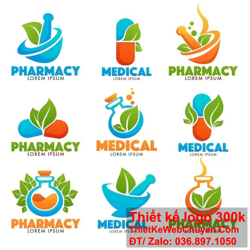 Đặt hàng thiết kế logo nhà thuốc công ty dược phẩm ngay.