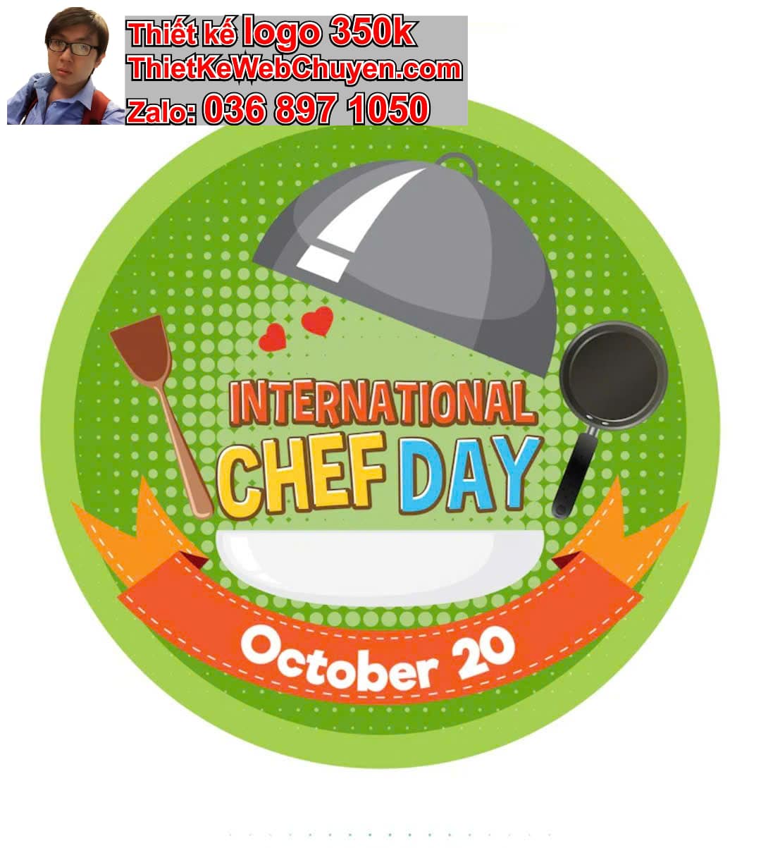 Thiết kế logo online Trung tâm dạy nấu ăn