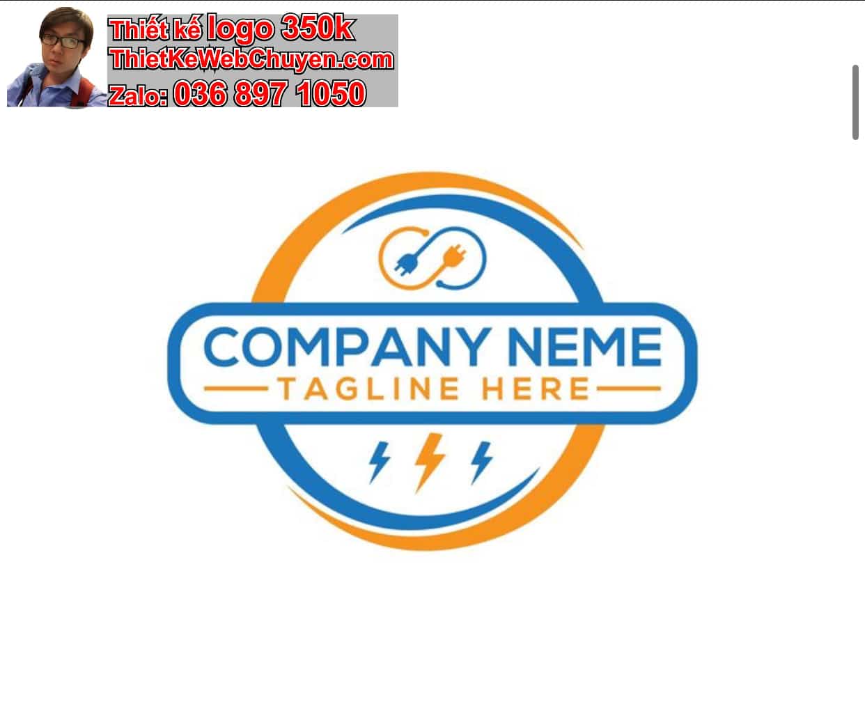 Thiết kế logo online bán Máy phát điện máy bơm