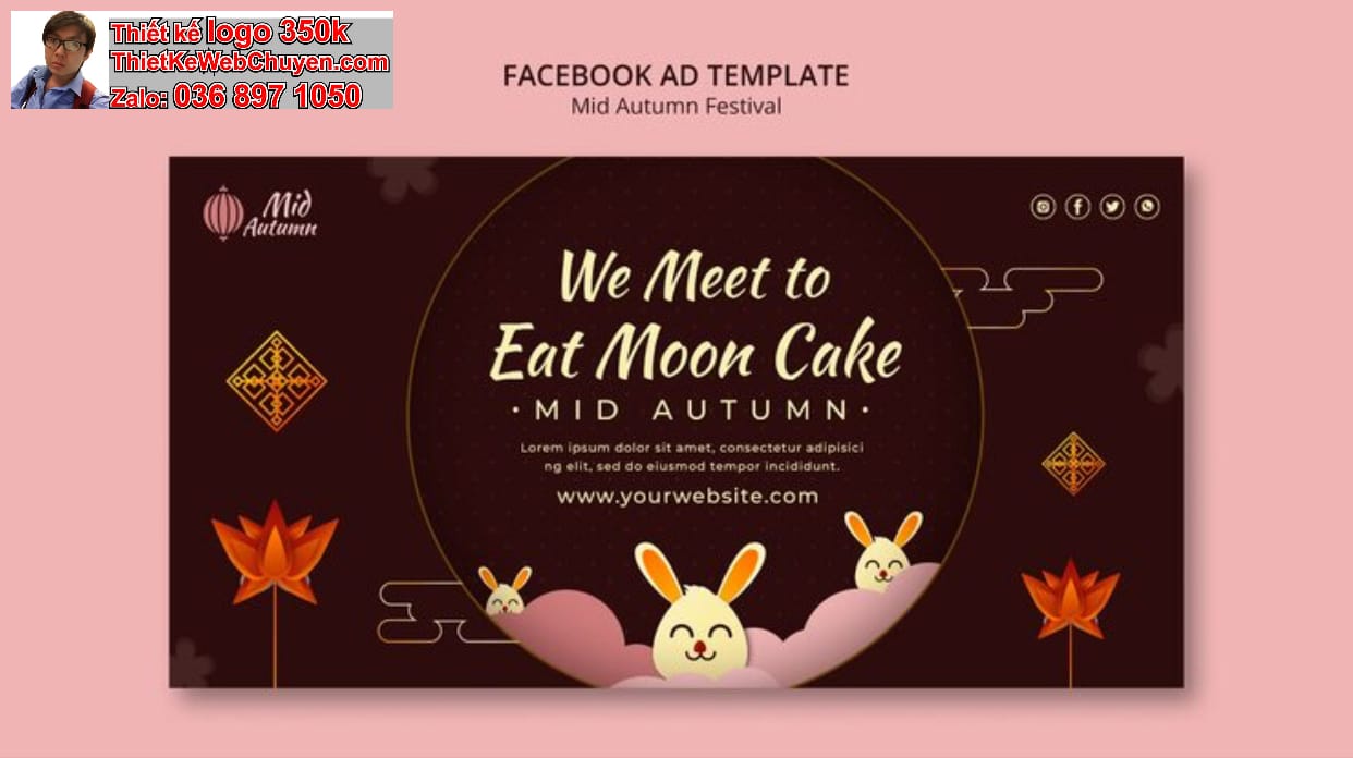 Thiết kế logo online bán bánh trung thu 