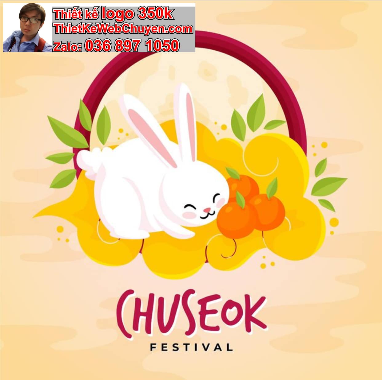 Thiết kế logo online bán bánh trung thu 