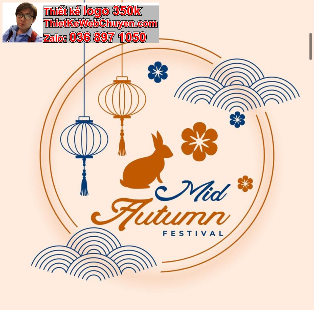 Thiết kế logo online bán bánh trung thu 