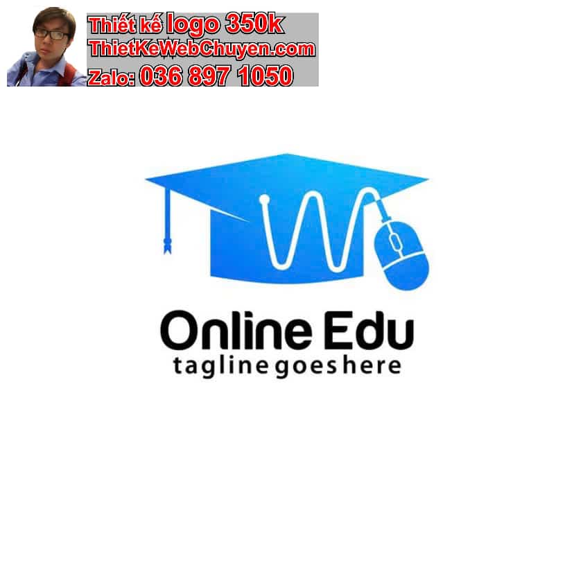 Thiết kế logo online bán khóa học trực tuyến