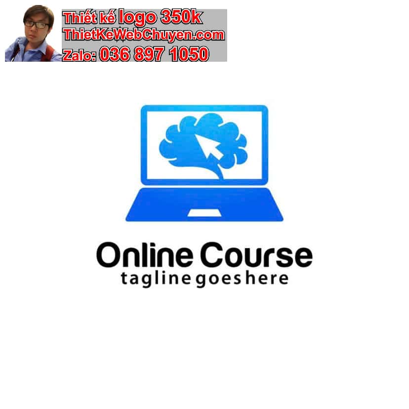 Thiết kế logo online bán khóa học trực tuyến