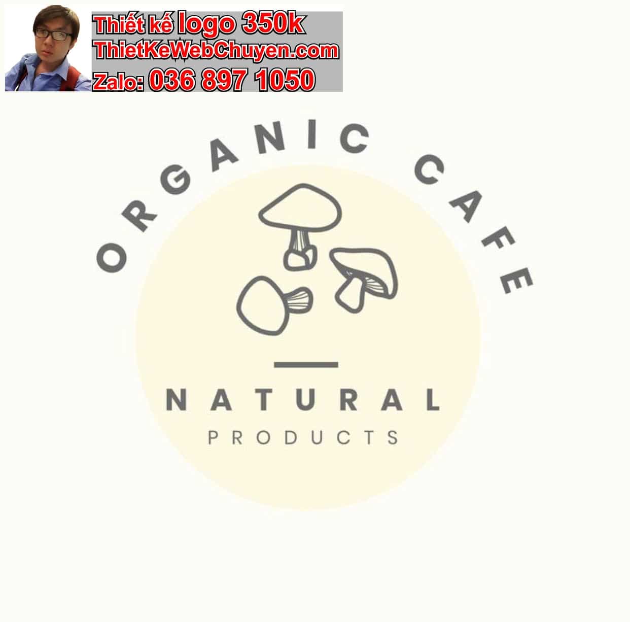 Thiết kế logo online bán nấm lim xanh