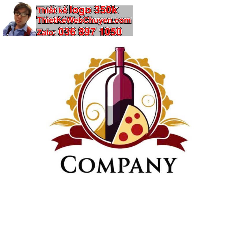 Thiết kế logo online bán rượu vang 