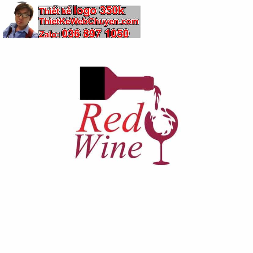 Thiết kế logo online bán rượu vang 