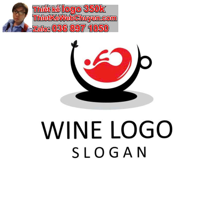 Thiết kế logo online bán rượu vang 