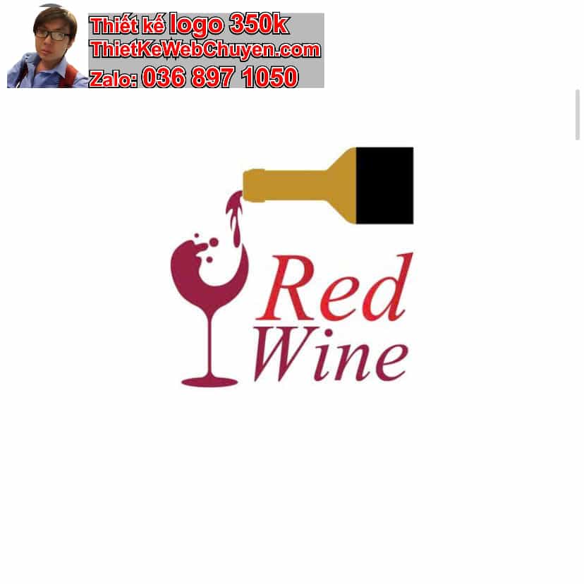 Thiết kế logo online bán rượu vang 