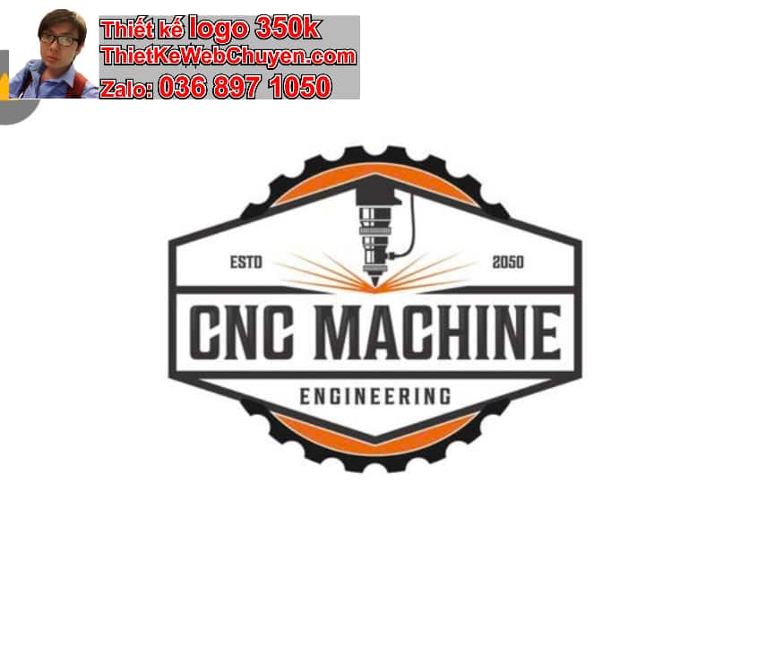 Thiết kế logo online bán thiết bị cơ khí máy móc