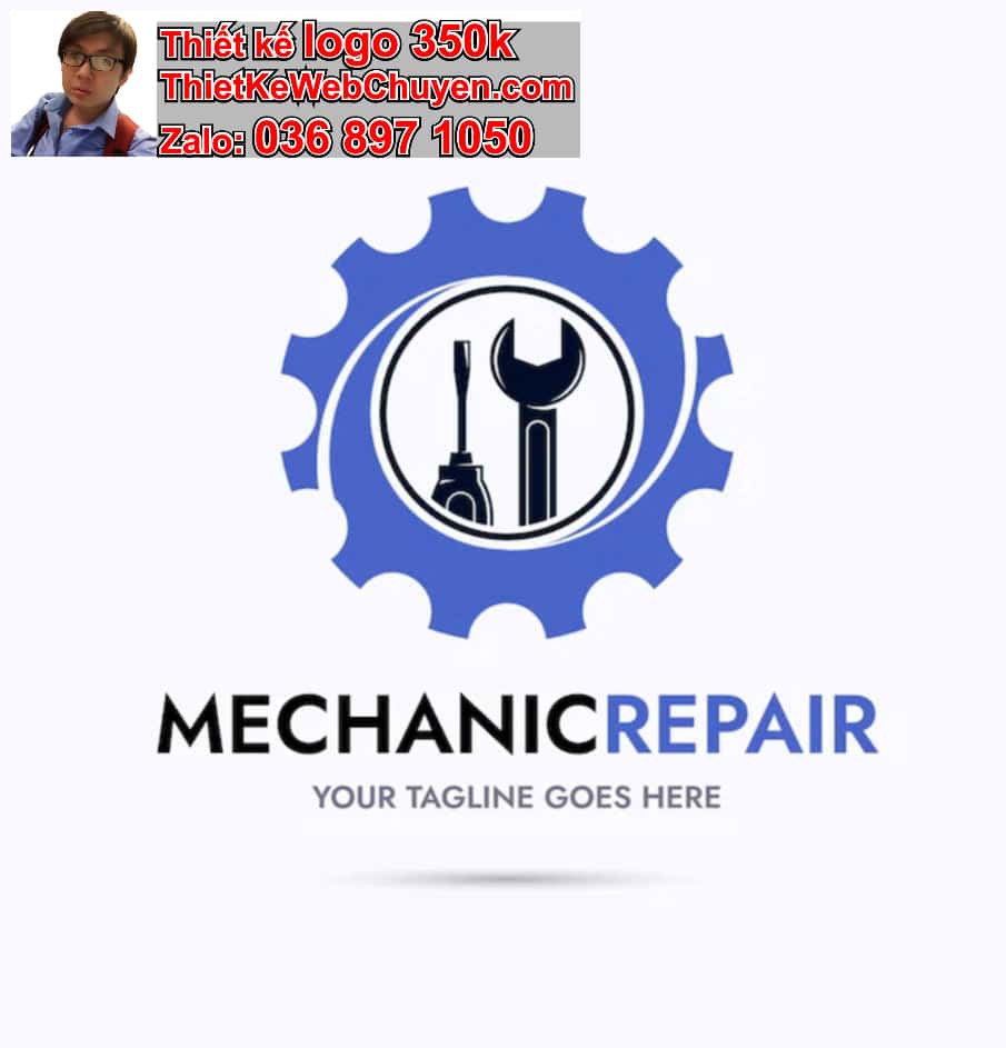 Thiết kế logo online bán thiết bị cơ khí máy móc