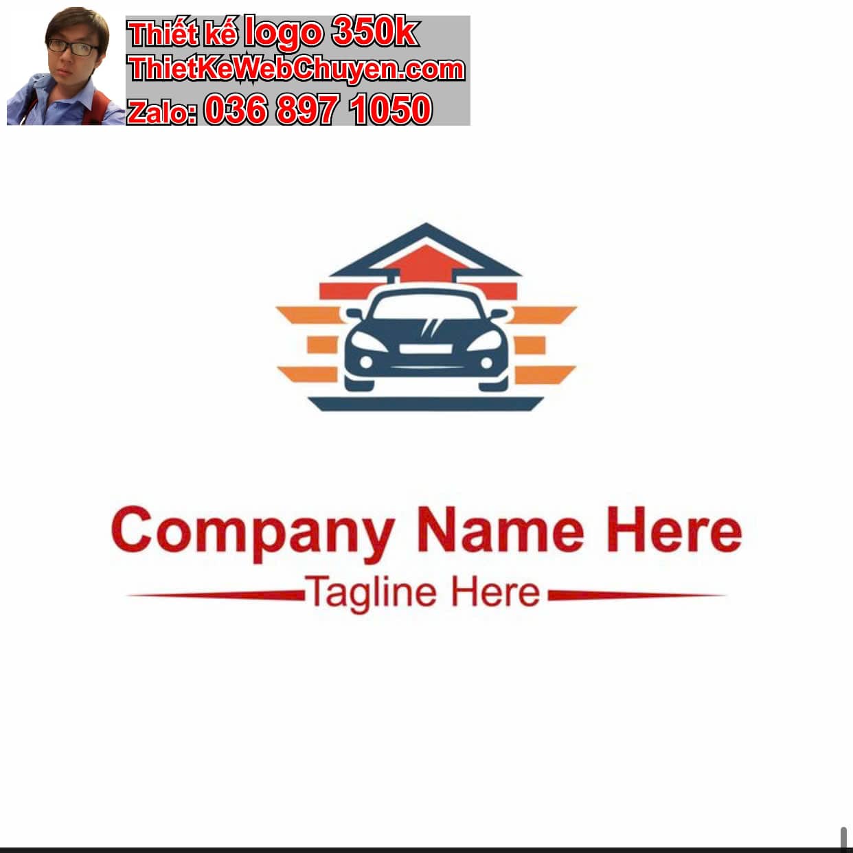 Thiết kế logo online bán xe oto Hyundai