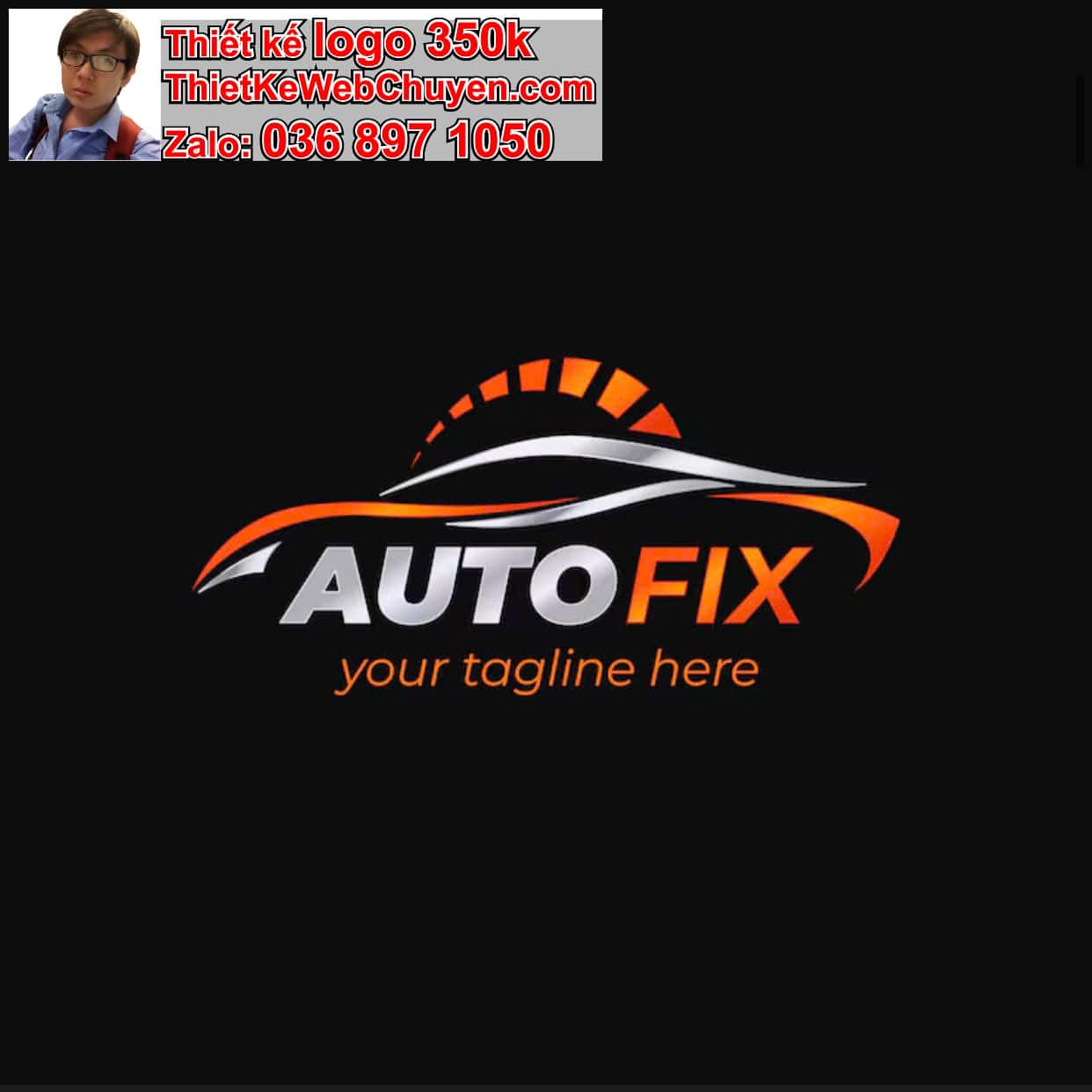 Thiết kế logo online bán xe oto Hyundai