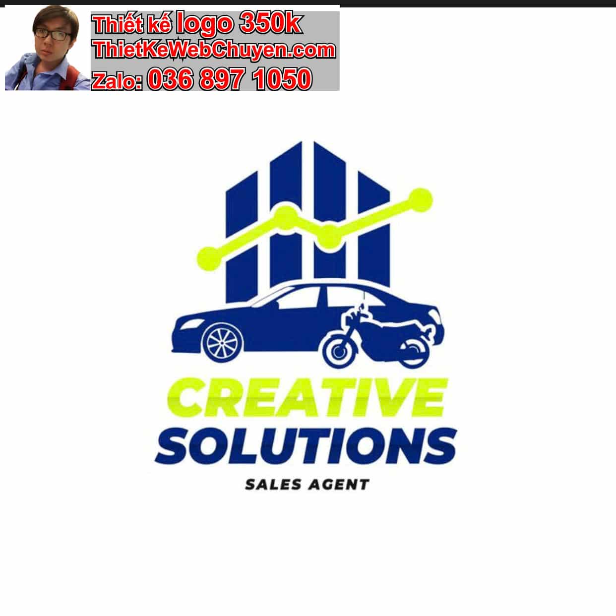 Thiết kế logo online bán xe oto Hyundai