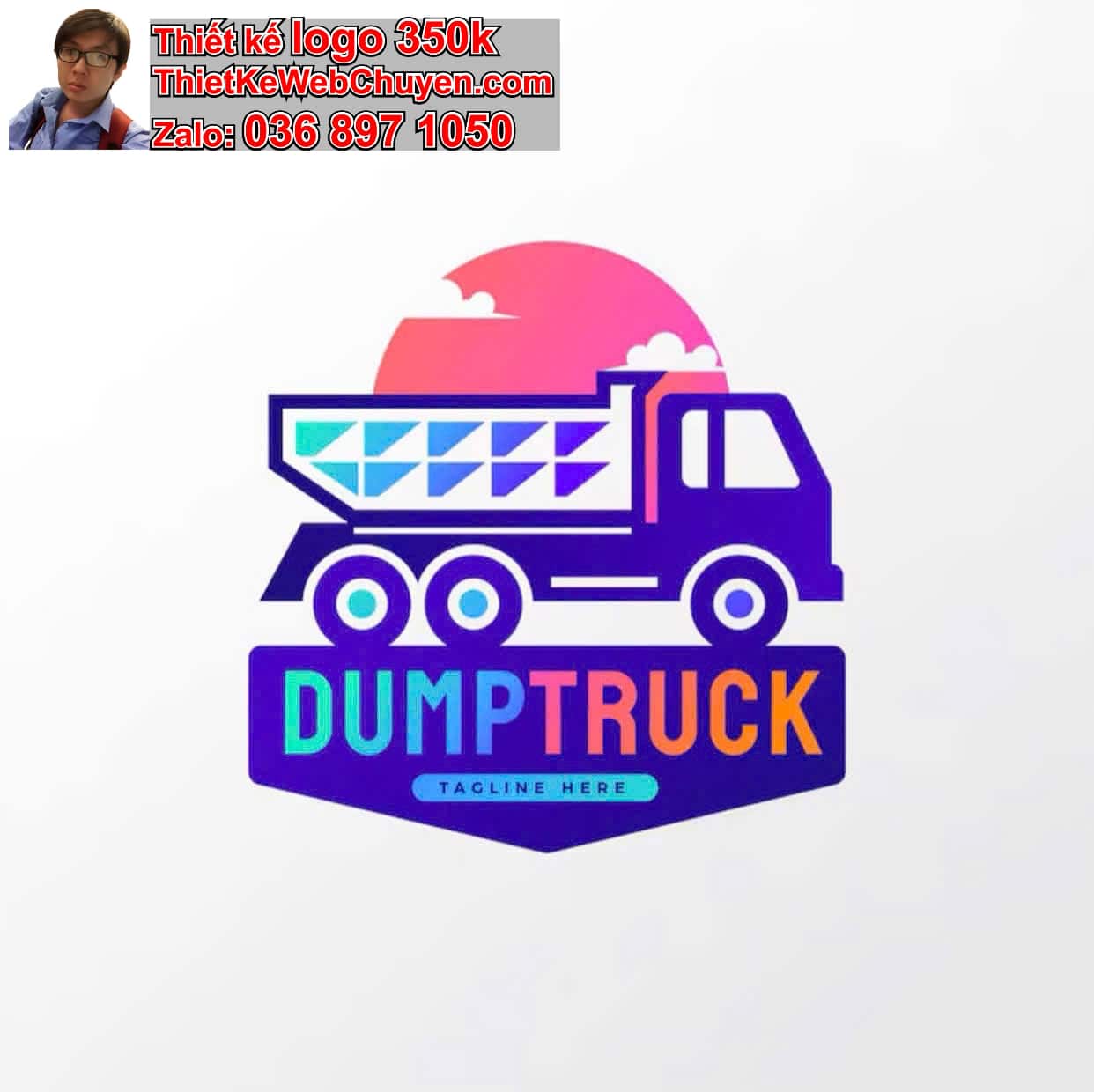 Thiết kế logo online bán xe oto Isuzu