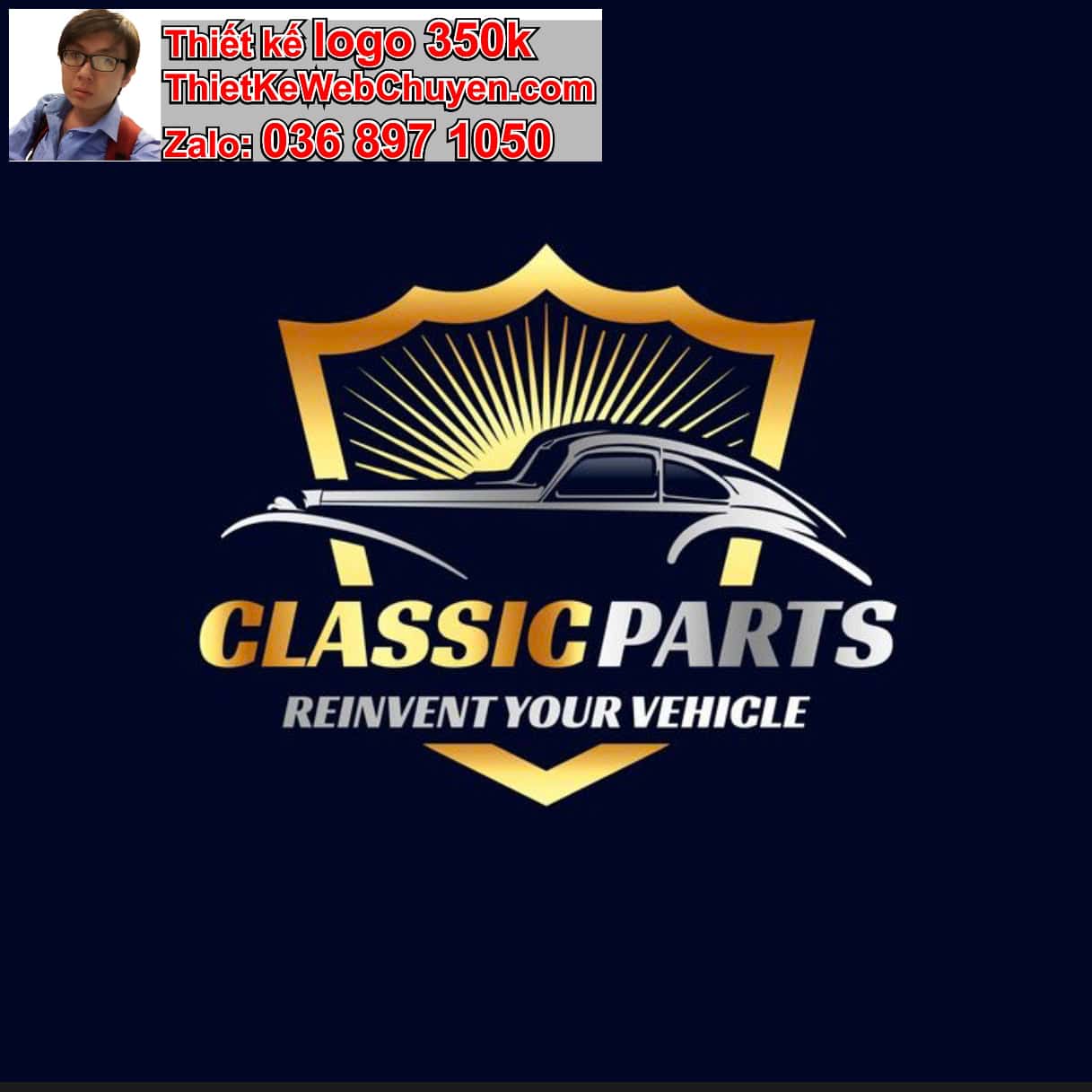 Thiết kế logo online bán xe oto Mercedes