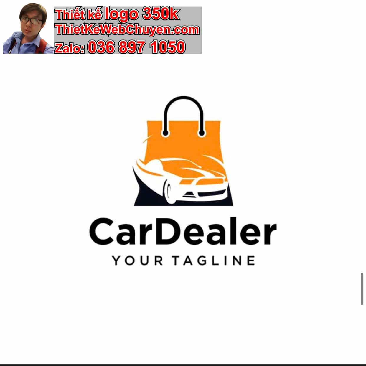 Thiết kế logo online bán xe oto Mercedes