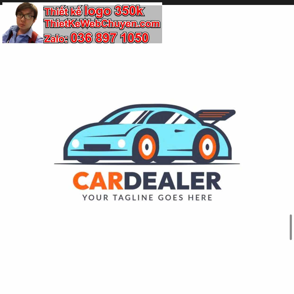 Thiết kế logo online bán xe oto Mercedes