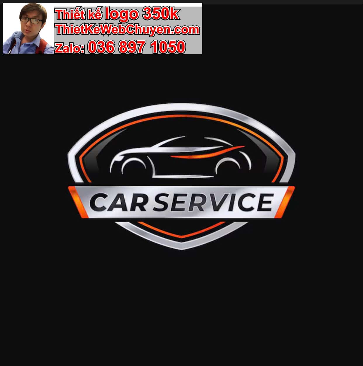 Thiết kế logo online bán xe oto Toyota