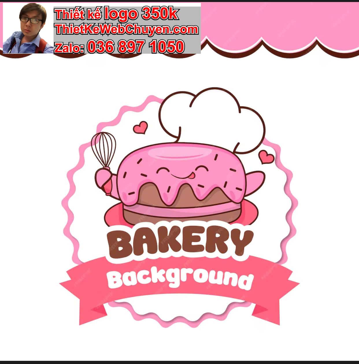 Thiết kế logo online bánh kẹo